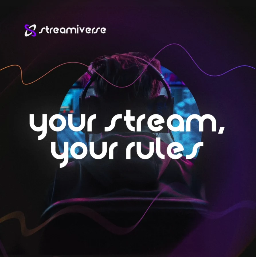 Streamiverse social graphic outlining streaming features and rules