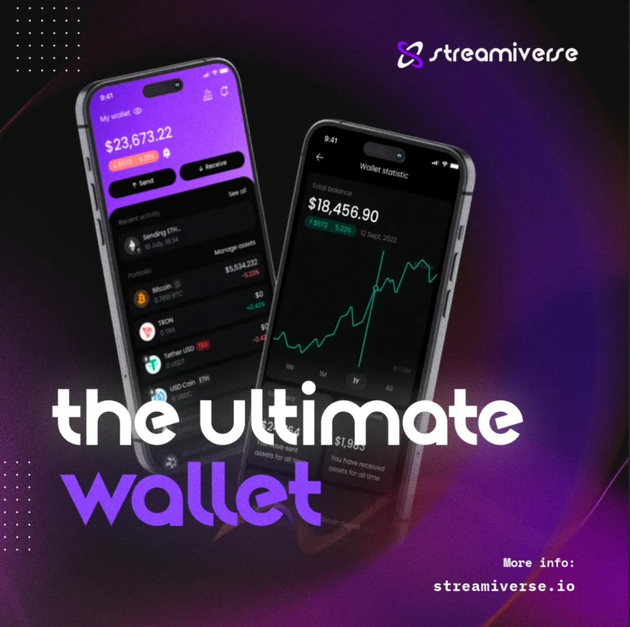Streamiverse wallet social graphic